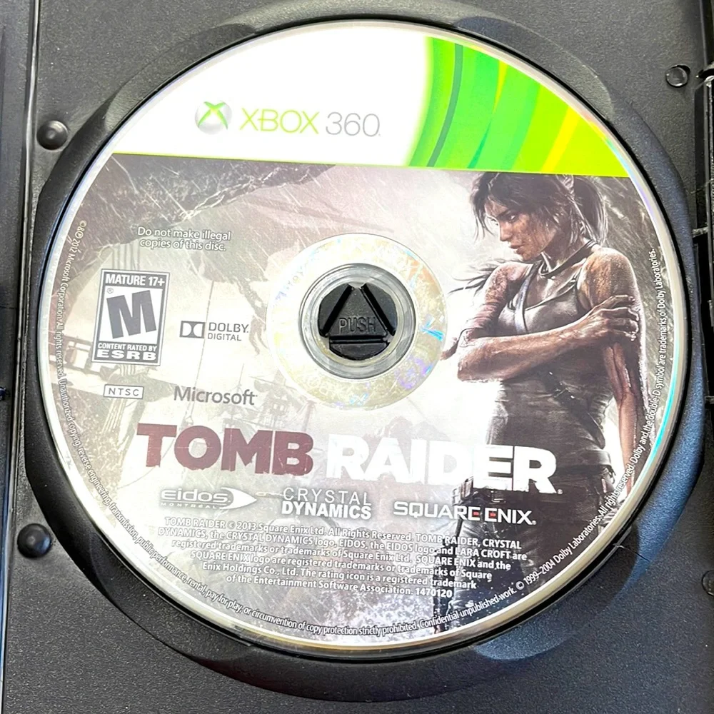 Microsoft xbox 360 Tomb Raider video game